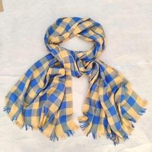 Cottan check design scarves